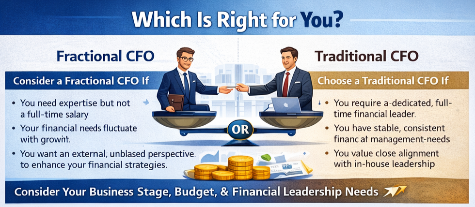 Fractional CFO Vs. Traditional CFO